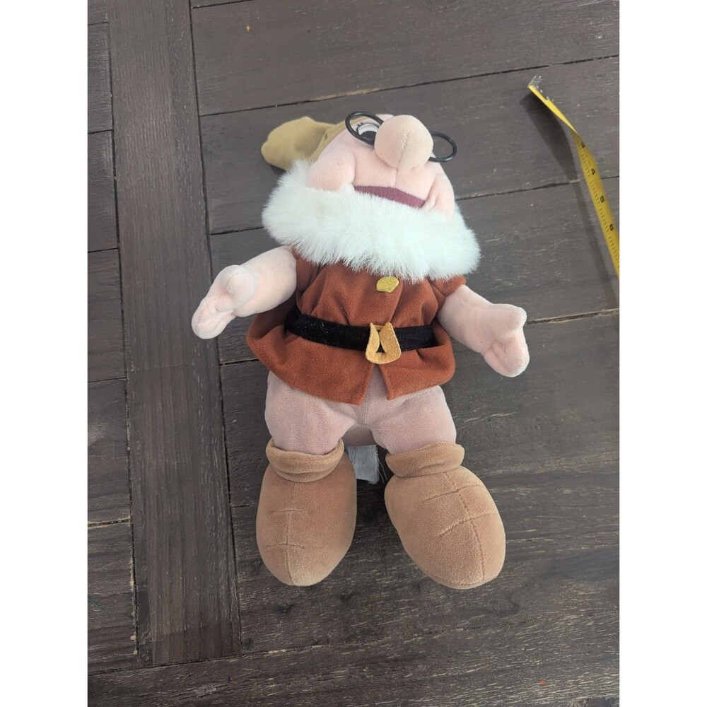 Disney Store bean 12” Stuffed plush DOC Snow‎ White And The Seven Dwarfs